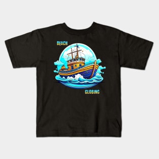 Beach Globing Kids T-Shirt